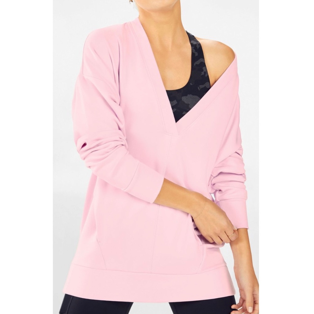 Fabletics Rosaline V Neck Oversized Pullover